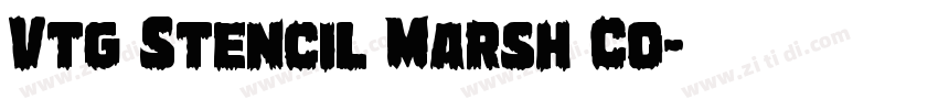 Vtg Stencil Marsh Co字体转换